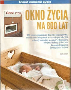 Okno życia ma 800 lat